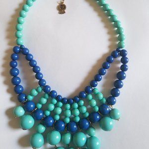 Bold women bubble turquoise necklace